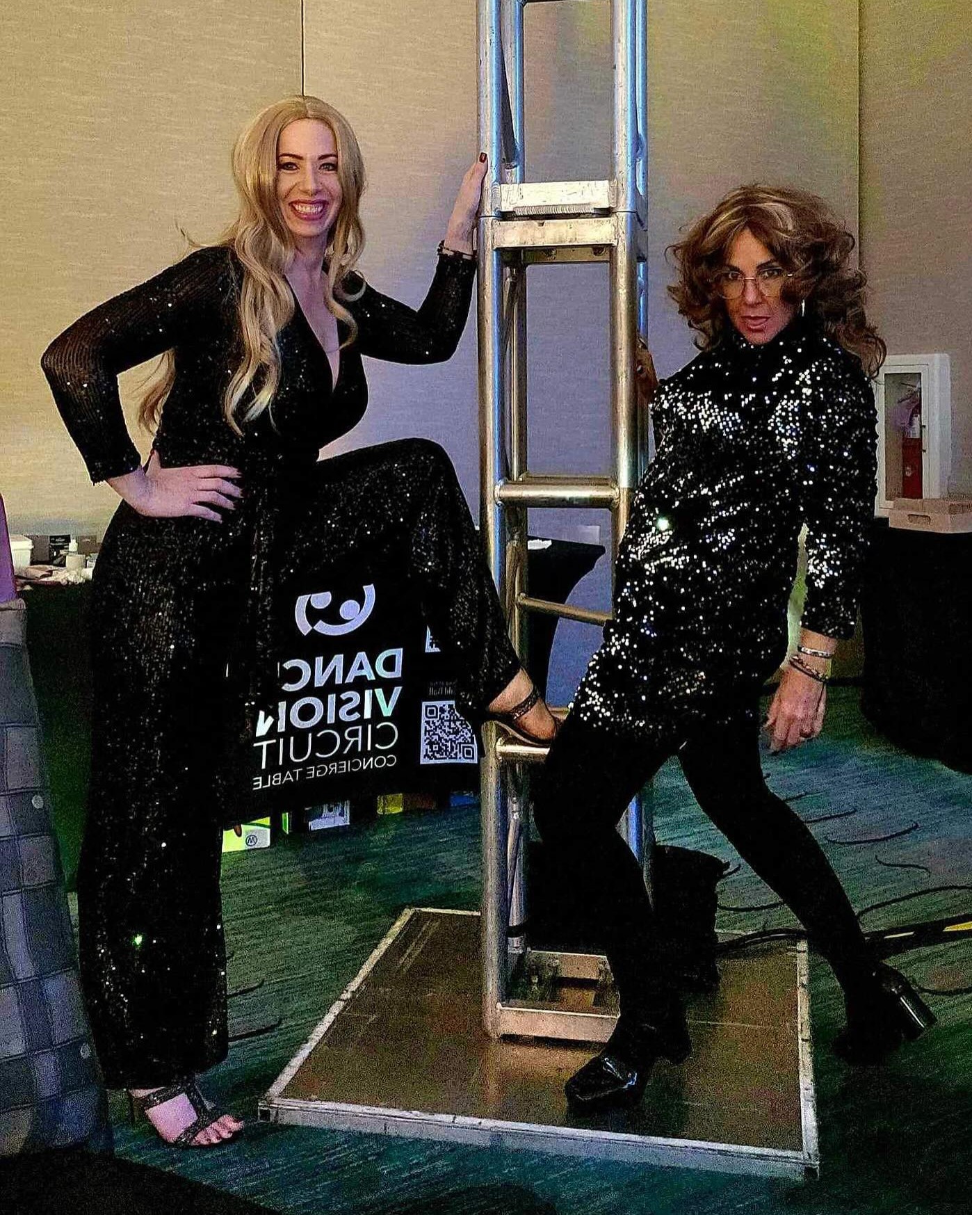 2 ladies and with their awesome attire